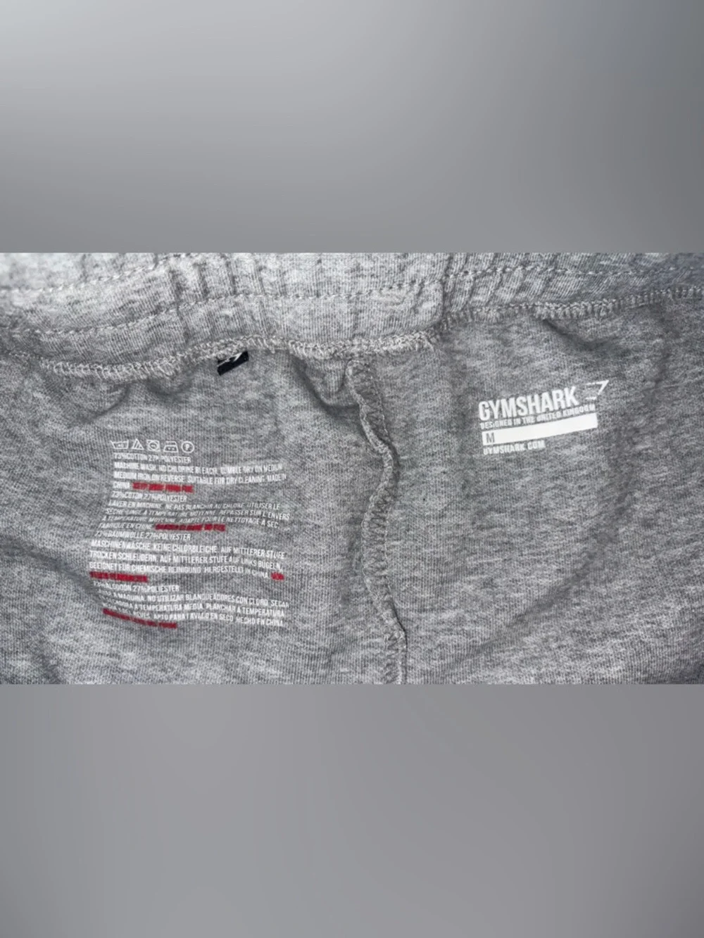 Gymshark Gray Joggers Sweatpants Tapered Zip Pocket Men’s M - Picture 2 of 6